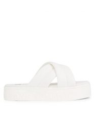 Tommy Jeans Klapki Tjw Lettering Flatform Sandal EN0EN02465 Écru. Klapki damskie Tommy Jeans, bez wzorów, z jeansu, bez obcasa, bez zapięcia. Za 169.99 zł.