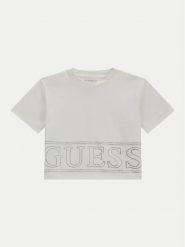 Guess T-Shirt J4YI17 K6YW4 Biały Boxy Fit. Białe koszulki i t-shirty dziewczęce Guess, z aplikacjami, z bawełny, bez kołnierzyka, bez ramiączek. Za 69.99 zł.