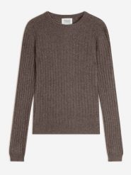 AUTHENTIC CASHMERE Kaszmirowy sweter "Bella" w kolorze szaro-beżowym rozmiar: S. Brązowe swetry klasyczne damskie AUTHENTIC CASHMERE, s, z kaszmiru, bez kołnierzyka. Za 347.99 zł.