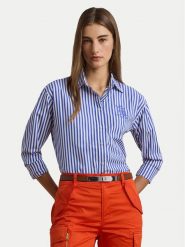LAUREN RALPH LAUREN Koszula 200957334001 Niebieski. Niebieskie koszule damskie Lauren Ralph Lauren, xl, bez wzorów, z bawełny, bez kołnierzyka, bez ramiączek. Za 489.99 zł.