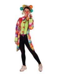 Rubie`s Kolorowy płaszcz kostiumowy "Clown coat" rozmiar: 38/40. Płaszcze damskie s, bez wzorów, bez kaptura. Za 109.78 zł.