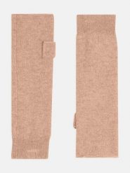 Perfect Cashmere Kaszmirowe mitenki "Jesse" w kolorze karmelowym rozmiar: onesize. Brązowe rękawiczki damskie Perfect Cashmere, bez wzorów, z kaszmiru. Za 108.99 zł.