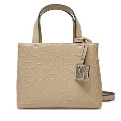 Torebka Armani Exchange. Brązowe torebki klasyczne damskie Armani Exchange, bez dodatków. Za 429.99 zł.