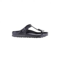 Japonki damskie Birkenstock Gizeh Eva. Czarne klapki damskie Birkenstock, bez wzorów, z materiału, bez obcasa, bez zapięcia. Za 313.00 zł.