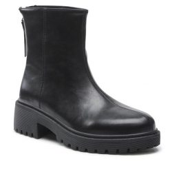 Botki Jenny Fairy. Czarne botki damskie Jenny Fairy, bez obcasa, na płaskiej podeszwie, bez zapięcia. Za 135.99 zł.