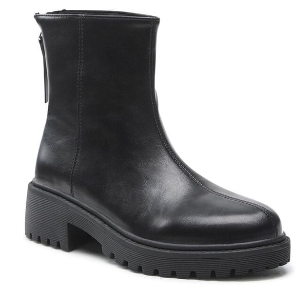 Botki Jenny Fairy. Czarne botki damskie Jenny Fairy, bez obcasa, na płaskiej podeszwie, bez zapięcia. Za 169.99 zł.