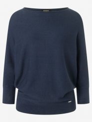 More & More Sweter w kolorze granatowym rozmiar: 40. Niebieskie swetry klasyczne damskie More & More, ze splotem, bez kołnierzyka. Za 180.49 zł.