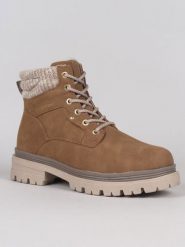 Kimberfeel Botki "Baya" w kolorze jasnobrązowym rozmiar: 37. Brązowe botki damskie Kimberfeel, bez obcasa, bez zapięcia. Za 260.99 zł.