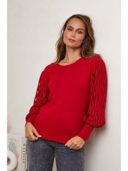 Soft Cashmere Sweter w kolorze czerwonym rozmiar: 34/36. Czerwone swetry klasyczne damskie Soft Cashmere, z kaszmiru, bez kołnierzyka. Za 130.99 zł.