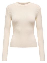 ONLY Sweter w kolorze kremowym rozmiar: XL. Brązowe swetry klasyczne damskie Only, xl, bez kołnierzyka. Za 61.46 zł.
