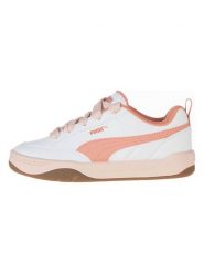 Puma Sneakersy "Park Lifestyle" w kolorze biało-pomarańczowym rozmiar: 37,5. Białe obuwie sportowe damskie Puma, z materiału, bez zapięcia. Za 158.10 zł.