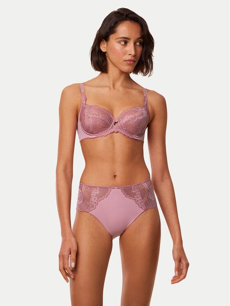 Triumph Biustonosz z fiszbiną Wild Peony Florale 10209608 Różowy. Czerwone biustonosze Triumph, bez wzorów, z syntetyku. Za 199.99 zł.