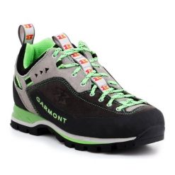 Buty Garmont Dragontail Mnt W 481199-201 czarne szare wielokolorowe zielone. Czarne obuwie trekkingowe damskie z gumy, bez zapięcia. Za 834.10 zł.