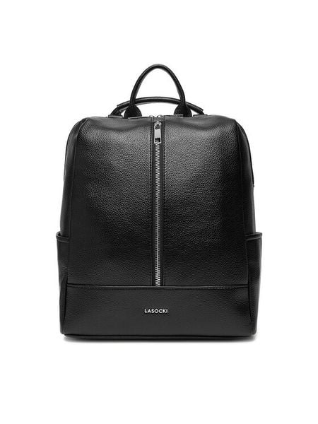 Lasocki Plecak C-LSK-L-011-08 Czarny. Czarne plecaki Lasocki, bez wzorów, z materiału. Za 199.99 zł.