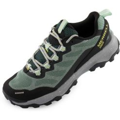 Buty outdoor damskie Merrell Speed Strike GTX Foggy Blue EU 39. Białe obuwie trekkingowe damskie Merrell, z gore-texu, bez zapięcia. Za 481.99 zł.