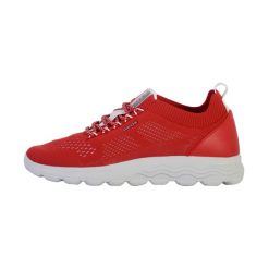 Tenisówki Geox Model D Spherica Kolor Czerwony. Czerwone obuwie sportowe damskie Geox, bez zapięcia, tenisowe. Za 419.50 zł.