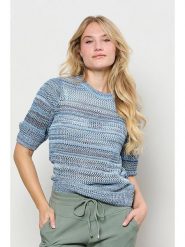 &Co Woman Sweter "Babette" w kolorze błękitnym rozmiar: L. Niebieskie swetry klasyczne damskie &Co Woman, l, z bawełny, bez kołnierzyka. Za 148.96 zł.
