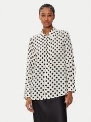 Marella Koszula Conio 2513111061 Biały Regular Fit. Białe koszule damskie Marella, bez wzorów, z jedwabiu, bez kołnierzyka, bez ramiączek. Za 649.99 zł.