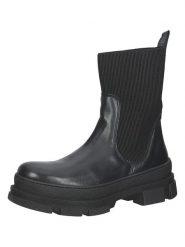 Steve Madden Skórzane botki w kolorze czarnym rozmiar: 40. Czarne botki damskie Steve Madden, bez obcasa, bez zapięcia. Za 312.58 zł.
