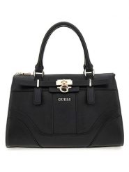 Guess Torebka "Greyson" w kolorze czarnym - 30 x 19 x 14 cm rozmiar: onesize. Czarne torebki klasyczne damskie Guess, z materiału, bez dodatków. Za 448.99 zł.