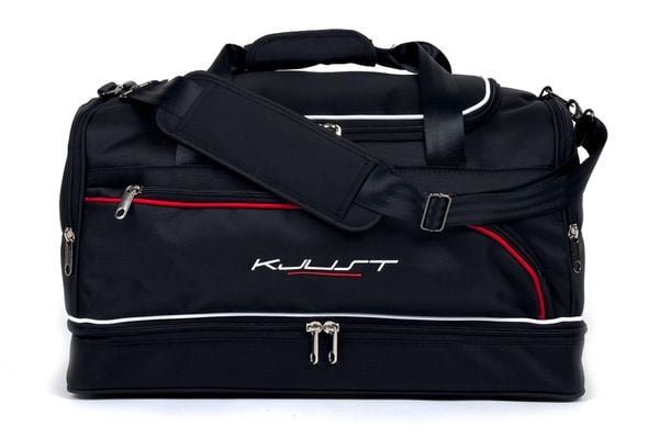 Torba sportowa KJUST SP74MK (48L). Czarne torby sportowe KJUST, bez wzorów, z materiału. Za 243.00 zł.