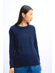 AUTHENTIC CASHMERE Kaszmirowy sweter "Daria" w kolorze granatowym rozmiar: L. Niebieskie swetry klasyczne damskie AUTHENTIC CASHMERE, l, z kaszmiru, bez kołnierzyka. Za 347.99 zł.