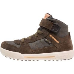Lowa MIKA II GTX Tenisówki i Trampki wysokie oliv. Brązowe trampki chłopięce Lowa, z materiału. W wyprzedaży za 246.35 zł.