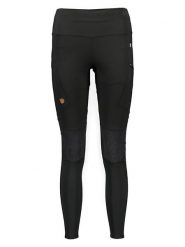 FJÄLLRÄVEN Legginsy funkcyjne "Abisko" w kolorze czarnym rozmiar: XL. Czarne legginsy sportowe damskie Fjällräven, xl, bez wzorów, outdoorowe. Za 704.47 zł.