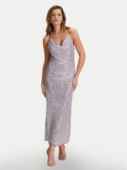 Swing Sukienka wieczorowa 5AH15800 Fioletowy Slim Fit. Fioletowe sukienki damskie Swing, bez wzorów, z syntetyku, wizytowe, bez ramiączek. Za 519.99 zł.