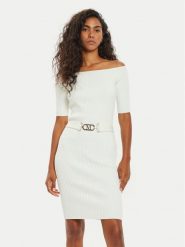 Marciano Guess Sukienka dzianinowa 4BGK08 5618Z Écru Bodycon Fit. Sukienki damskie Marciano Guess, z aplikacjami, z dzianiny, bez ramiączek. Za 859.99 zł.