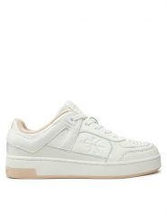 Calvin Klein Jeans Sneakersy Basket Cupsole Low Mix YW0YW01650 Biały. Białe obuwie sportowe damskie Calvin Klein Jeans, z jeansu, bez zapięcia. Za 449.99 zł.