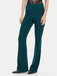 Rinascimento Spodnie materiałowe CFC0125318003 Zielony Flare Fit. Zielone spodnie materiałowe damskie Rinascimento, bez wzorów, z materiału. Za 339.99 zł.