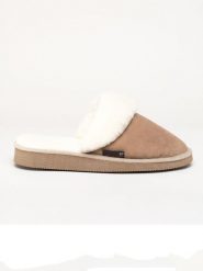 Kitz pichler Skórzane kapcie "Pala" w kolorze jasnobrązowym rozmiar: 40. Brązowe kapcie damskie kitz-pichler, z wełny. Za 187.99 zł.