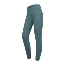 Damskie legginsy jeździeckie z pełną przyczepnością ELT Orelie. Zielone legginsy damskie ELT, l, bez wzorów, z elastanu. Za 349.95 zł.