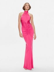 Pinko Sukienka wieczorowa Marmilla 102860 A1JS Różowy Slim Fit. Czerwone sukienki damskie Pinko, bez wzorów, z wiskozy, wizytowe, bez ramiączek. Za 1,019.00 zł.