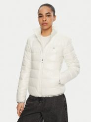 Tommy Jeans Kurtka zimowa Essential DW0DW19312 Écru Regular Fit. Kurtki damskie Tommy Jeans, na zimę, s, bez wzorów, z jeansu, bez kaptura. Za 699.99 zł.