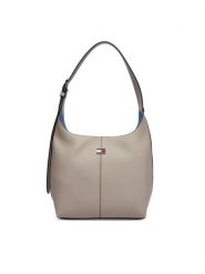 Tommy Jeans Torebka Tjw City Bucket AW0AW19062 Beżowy jasny. Brązowe torebki klasyczne damskie Tommy Jeans, z jeansu, bez dodatków. Za 489.99 zł.