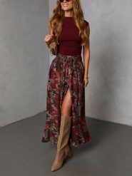 LA Angels Spódnica ze wzorem rozmiar: L. Spódnice damskie LA Angels, na co dzień, l, bez wzorów, z wiskozy, maxi. Za 191.88 zł.