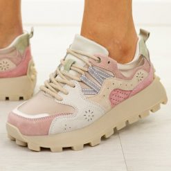 Różowe skórzane półbuty damskie Filippo Dp7560/26. Czerwone obuwie sportowe damskie Filippo, na lato, bez wzorów, z dresówki, z okrągłym noskiem, bez obcasa, na platformie, bez zapięcia. Za 269.00 zł.