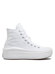 Converse Trampki Chuck Taylor All Star Move Platform 568498C Biały. Białe trampki damskie Converse, bez wzorów, z materiału, bez zapięcia. Za 359.99 zł.