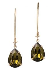 Otazu Pozłacane kolczyki z kryształami Swarovski rozmiar: onesize. Żółte kolczyki damskie Otazu, z kryształem, pozłacane, z zapięciem typu bigiel. Za 100.99 zł.