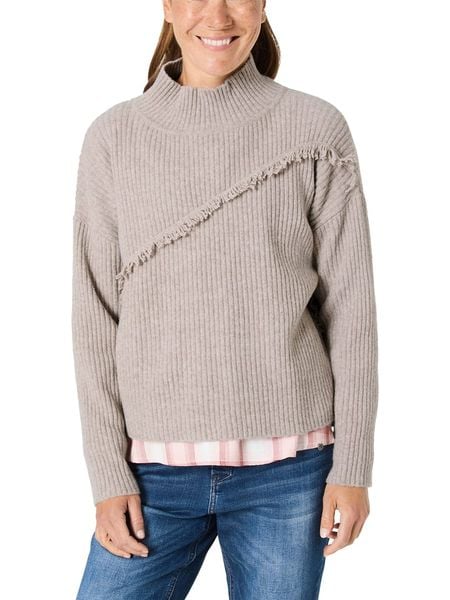 Timezone Sweter w kolorze beżowym rozmiar: M. Brązowe swetry klasyczne damskie Timezone, m, bez kołnierzyka. Za 183.15 zł.