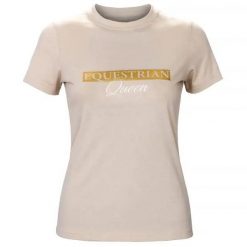 Koszulka z krótkim rękawem damska Equestrian Queen Jade 24SS. Zielone koszulki damskie EQUESTRIAN QUEEN, m, bez wzorów, bez kołnierzyka, bez ramiączek. Za 136.99 zł.