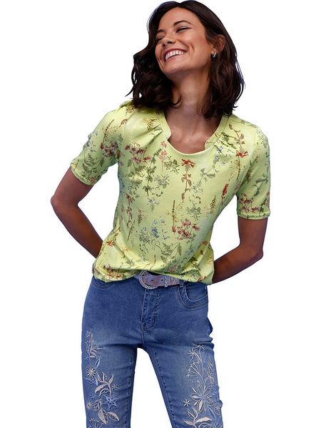 WITT WEIDEN Koszulka w kolorze zielonym rozmiar: 48. Zielone bluzki damskie WITT WEIDEN, bez wzorów, bez kołnierzyka, bez ramiączek. Za 61.60 zł.