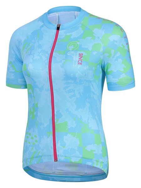 Protective Koszulka kolarska "Blueberry" w kolorze błękitnym rozmiar: 38. Niebieskie koszulki damskie Protective, bez wzorów, z materiału, bez kołnierzyka, bez ramiączek. Za 83.03 zł.