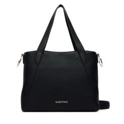 Torebka Valentino. Czarne shopper bag Valentino, bez dodatków. Za 749.99 zł.