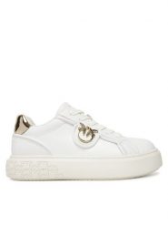 PINKO Sneakersy Yoko 06 SS0041P087 Biały. Białe obuwie sportowe damskie Pinko, ze skóry, bez zapięcia. Za 679.99 zł.