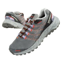 Buty damskie sportowe Merrell Fly Strike GTX. Szare obuwie sportowe casual damskie Merrell, z gore-texu, bez zapięcia. Za 240.73 zł.