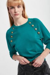 Sweter damski Ossido MARELLA SPORT. Swetry klasyczne damskie Marella Sport, m, bez kołnierzyka. W wyprzedaży za 527.40 zł.