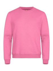 Clique Basic Roundneck bluza unisex, materiał antymechacący – bright pink. Czerwone bluzy damskie CLIQUE, xl, bez wzorów, z bawełny, bez kaptura. Za 155.70 zł.